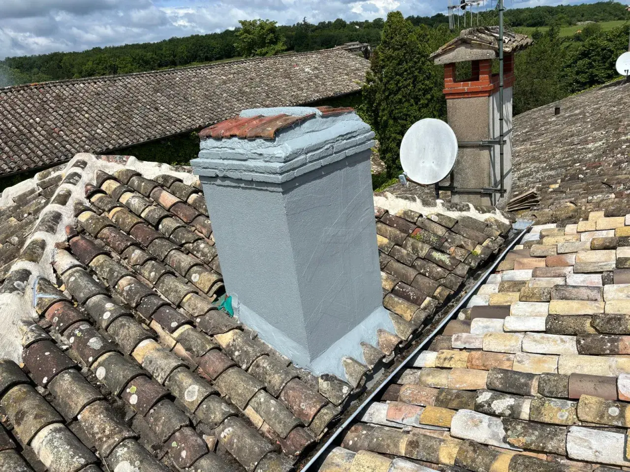 Réfection de souche de cheminée — Bresse Couverture, Pont-de-Vaux et alentours